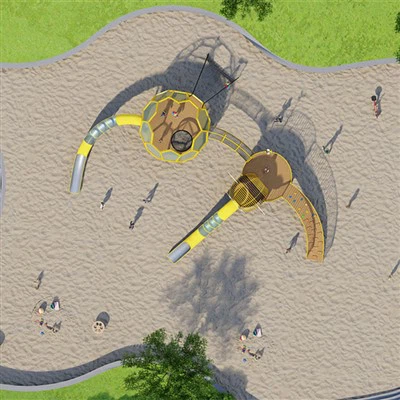 Safety Outdoor Swing and Slide